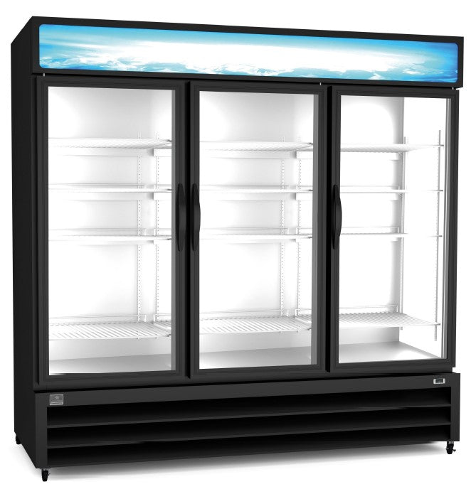 Kelvinator - KCHGM72R - 72 Cu. Ft. Glass Door Refrigerated Merchandiser